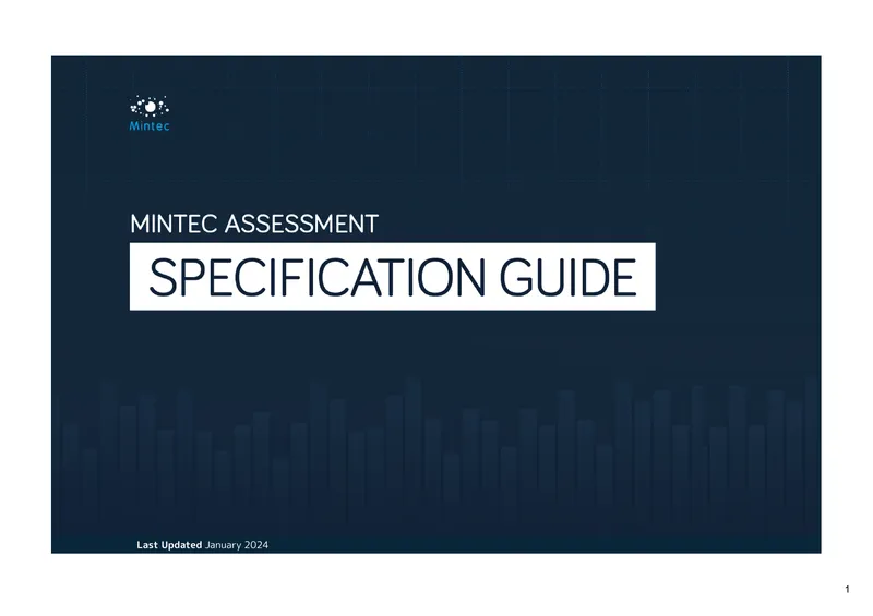 Mintec Benchmark Prices Assessment Guide