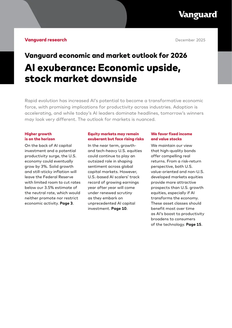 Vanguard Economic and Market Outlook for 2026