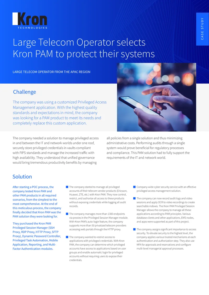 Privileged Access Management Implementation Case Study