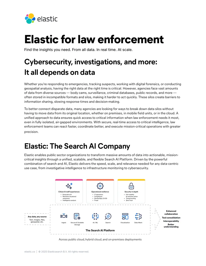 Unified Search AI Platform for Law Enforcement
